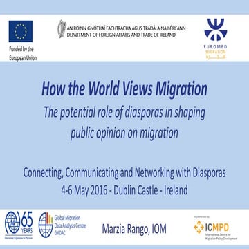 How the world views migration - by IOM Global Migration Data Analysis Centre
