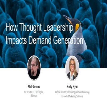 How Thought Leadership Impacts Demand Generation