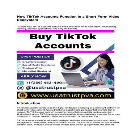 What Is a TikTok Account and How Does It Work in Short-Form Video?.docx