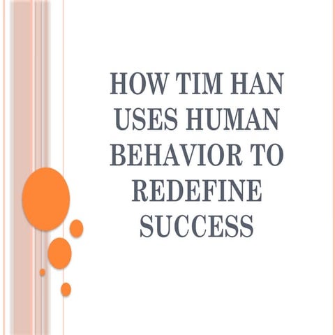 Tim Han Programs: Building Success Through Human Behavior | PPTX