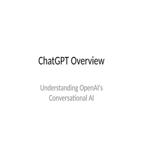 How to - ChatGPT_Presentation-how is goes