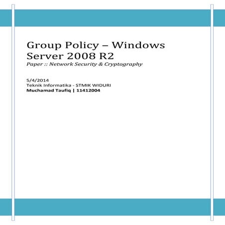 How to   group policy windows 2008 r2