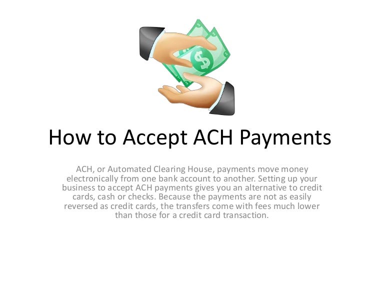 How to Accept ACH Payments