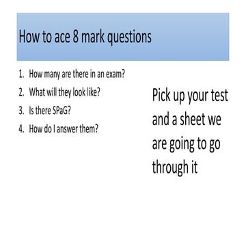 How to ace 8 mark questions for EDUQAS Geography GCSE B