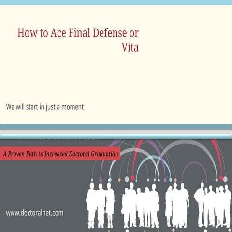 How to ace Phd/Doctoral final oral defense or viva voce'