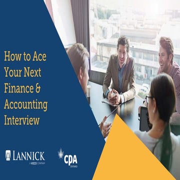How to Ace Your Next Finance & Accounting Interview - CPA Networking 4 ...