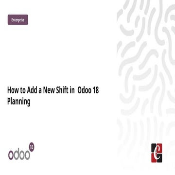 How to Add a New Shift in Odoo 18 Planning