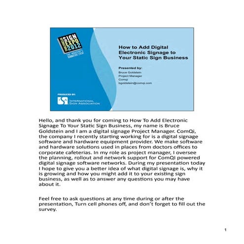 How To Add Digital Signage To Your Sign Business