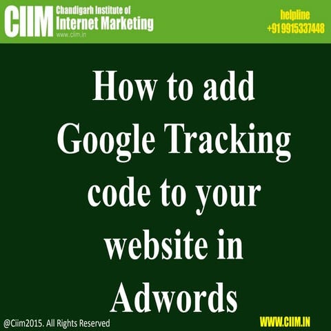 How to add google conversion tracking code