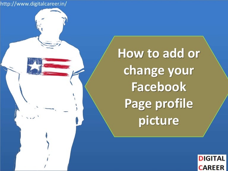 How to add or change your facebook page profile picture