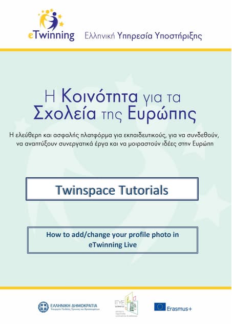 How to add/change your profile photo in eTwinning Live 