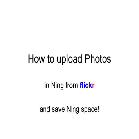 How to add photos in ning