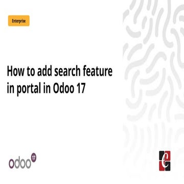 How to Add Search Feature in Portal in Odoo 17