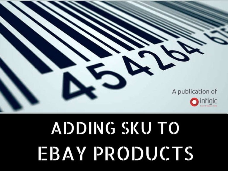 How to add SKU to eBay listings