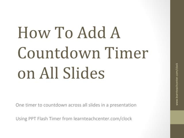 Free digital countdown timer for powerpoint - lionwery