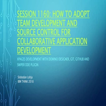 How to adopt team development and source control rev2