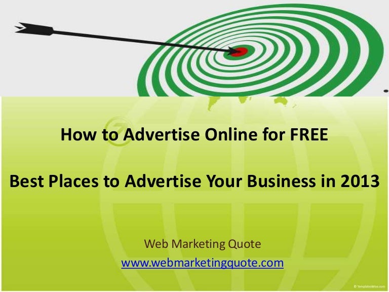 Best Places to Advertise Your Business Online in 2013