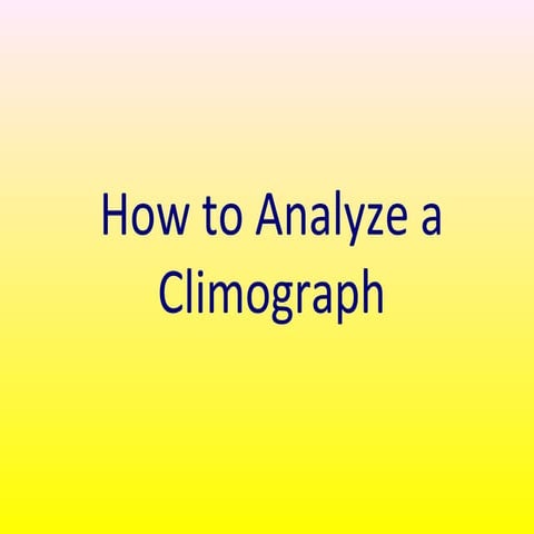 How to create a climate graph | PPT