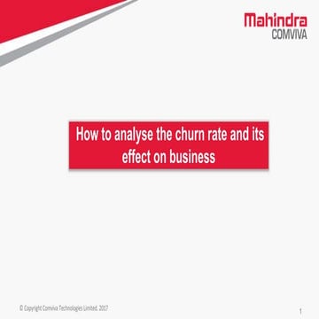 How to analyze churn rate and its effect on business