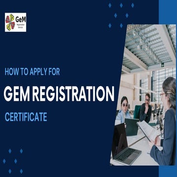 HOW TO APPLY FOR GEM REGISTRATION CERTIFICATE | PDF
