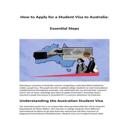 Comprehensive Guide to Applying for an Australian Student Visa ...