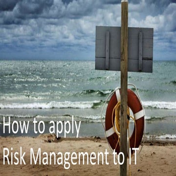 How to apply risk management to IT