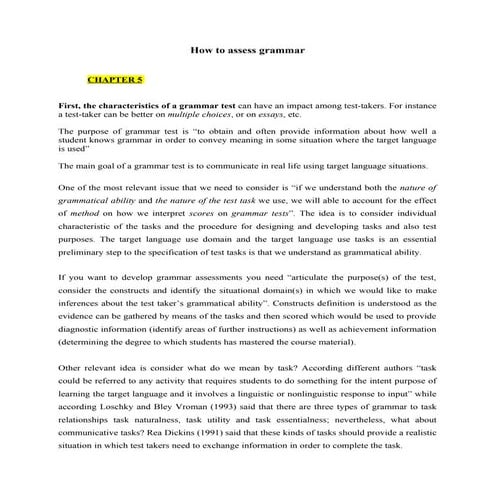 Howtoassessgrammar