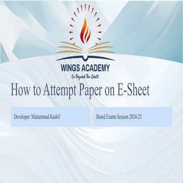 How to Attempt Paper on E-Sheet (1) (2) Wings Academy (1).pdf