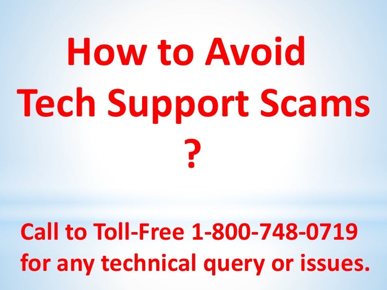 How To Avoid Tech Support Scam How To Avoid Tech Support Scam