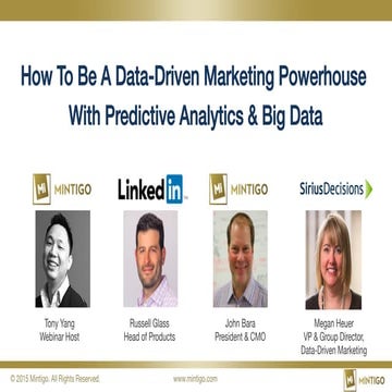 [Webinar] How To Be A Data-Driven Marketing Powerhouse With Predictive Analyt...