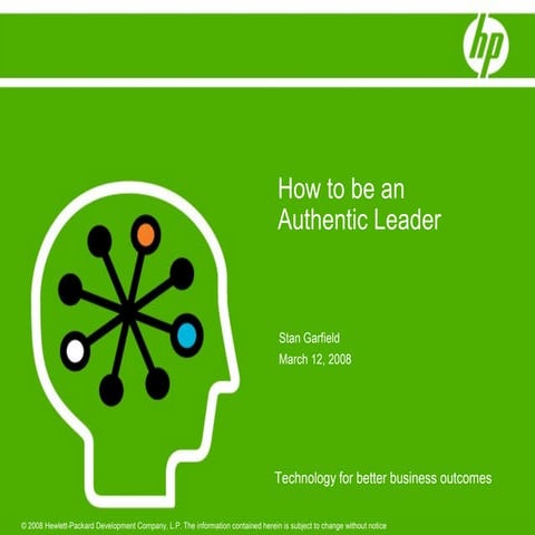 How to be an authentic leader