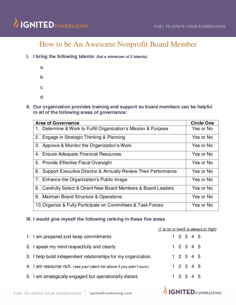 How To Be An Awesome Nonprofit Board Member