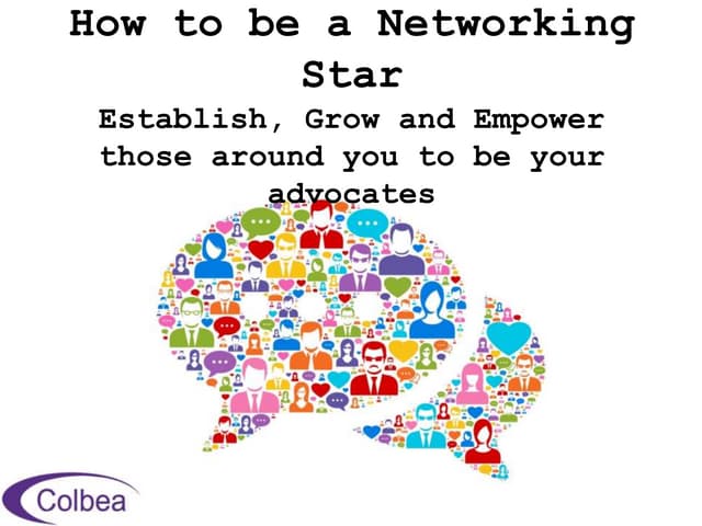 How to be a networking star