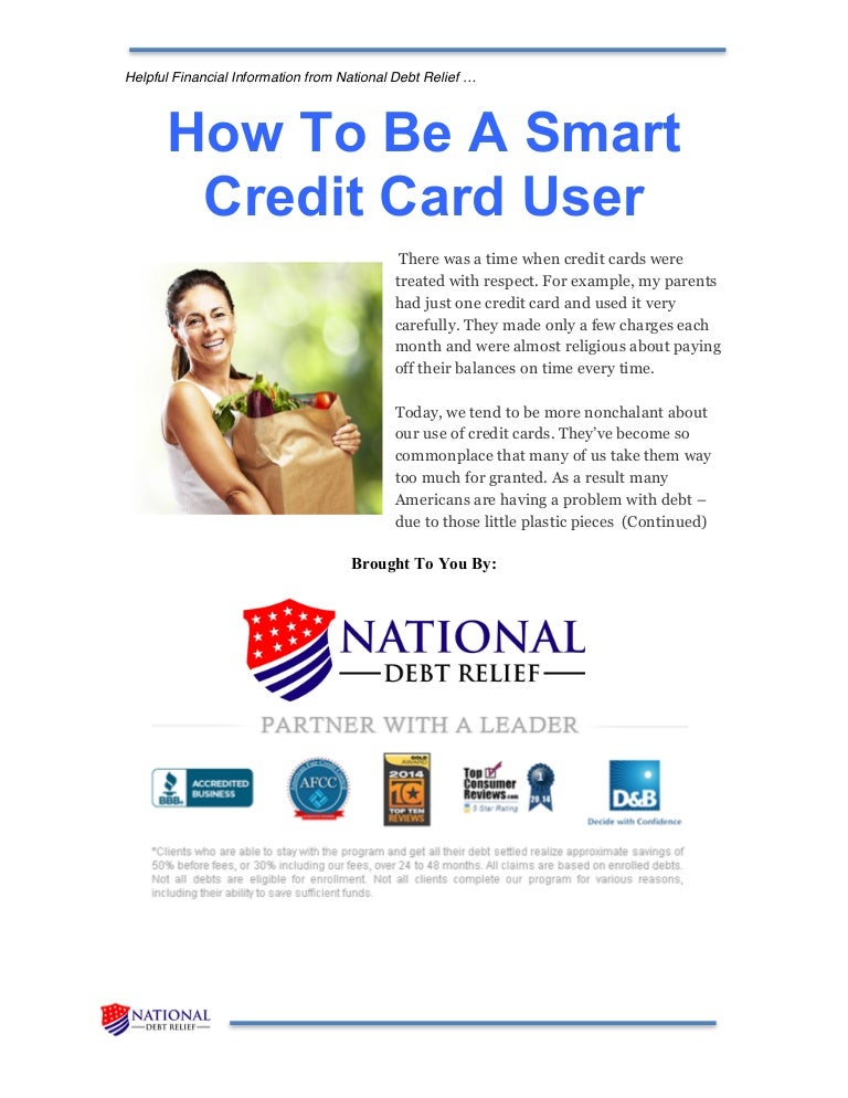 How To Be A Smart Credit Card User