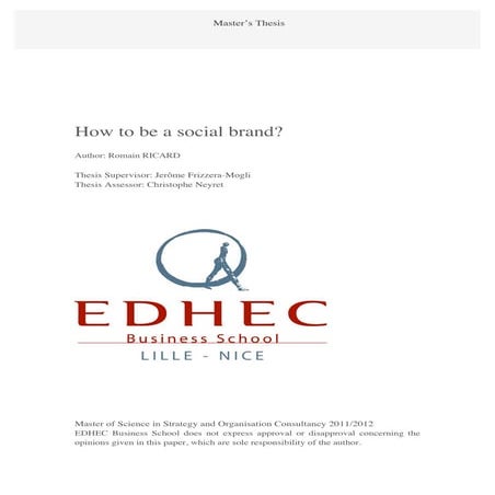 How to be a social brand?