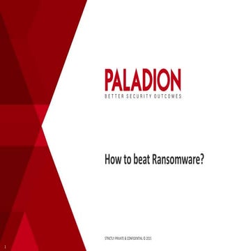 How to beat ransomware