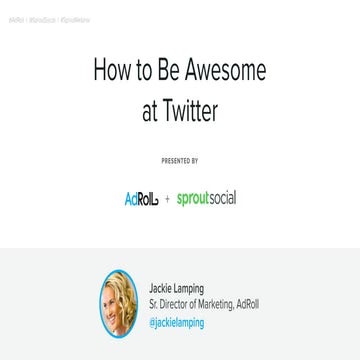 How to Be Awesome at Twitter