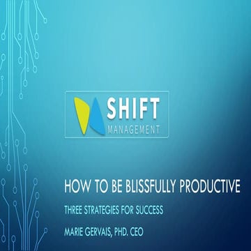 How to Be Blissfully Productive in 2020