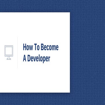 How to become a developer