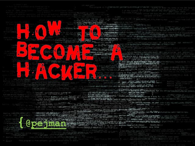 How to become a hacker