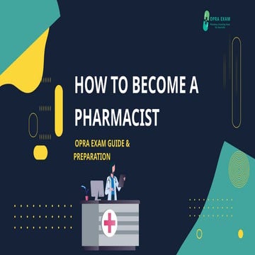 How to pass OPRA exam (Overseas Pharmacist Readiness Assessment) | PPTX