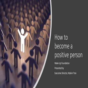 How to become a positive person