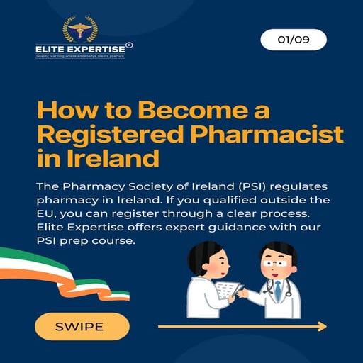 How to Become a Registered Pharmacist in Ireland | PSI Exam Guide 2025 ...