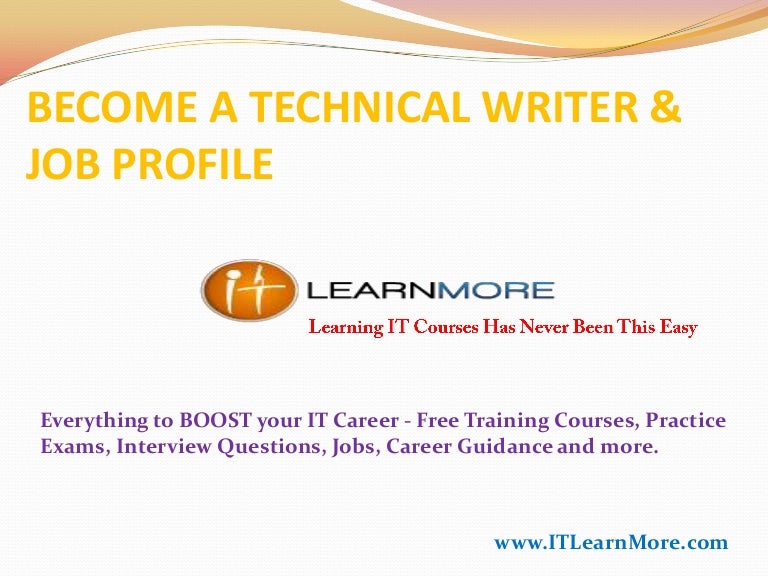 technical writer interview questions