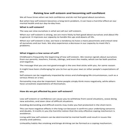 How to become more confident