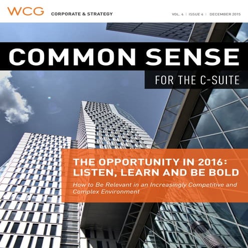 Common Sense for the C-Suite