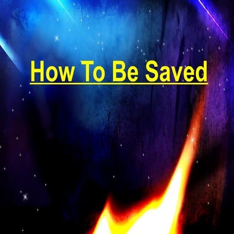 How to be saved (romans road)