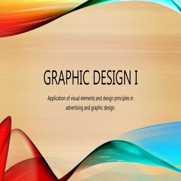Intro. to Graphic Design I | PPTX