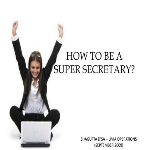 How To Be The Super Secretary | PPSX