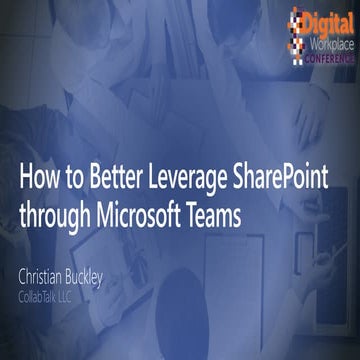 How to Better Leverage SharePoint through Microsoft Teams
